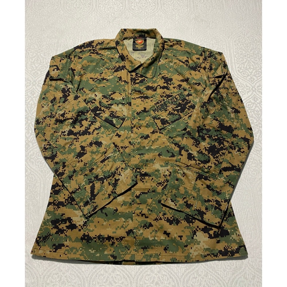 USMC MCCUU MARPAT Woodland Camo Uniform Blouse Jacket Small Short Marine Cadets